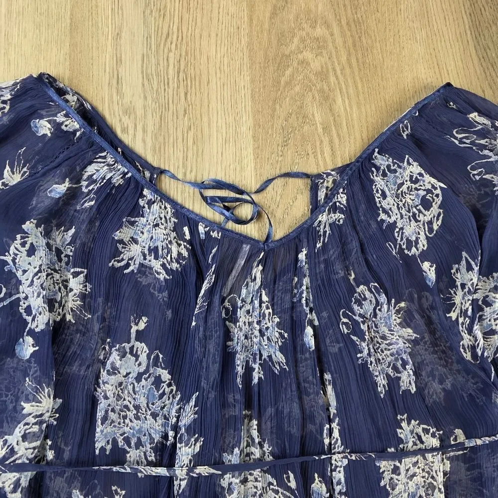 Free People Sheer Floral Top Size XS
